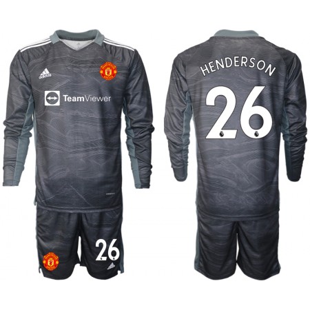Maillot de Foot Manchester United Dean Henderson 26 Gardien Enfant Exterieur 2021/22 ML